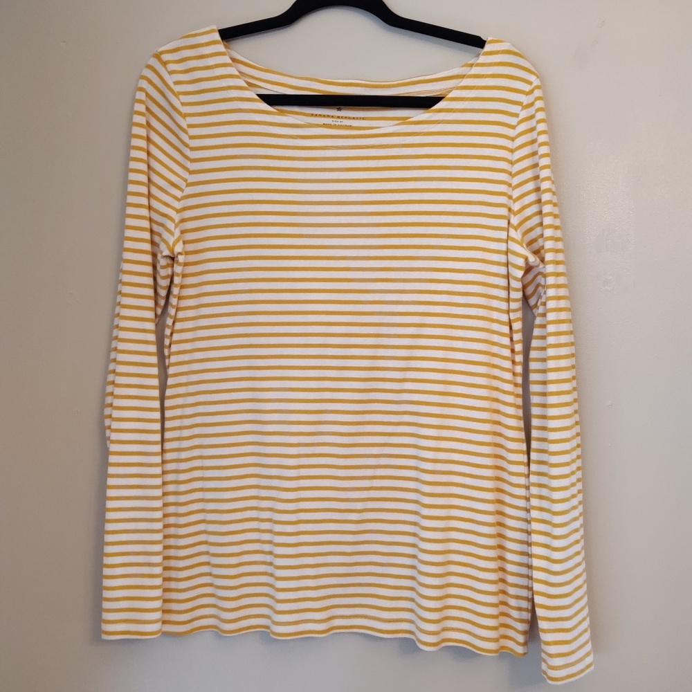 Banana Republic Long Sleeved Striped Top